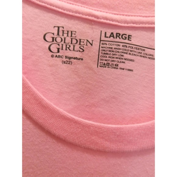 The Golden Girls "Squad Goals" T-Shirt, Size Large, Pink - Picture 3 of 4
